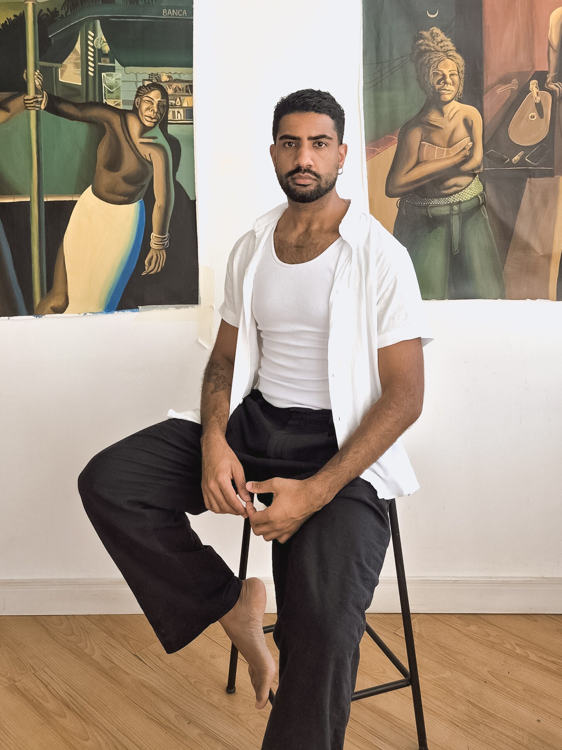 Victor Fidelis retrata a intimidade de corpos negros em novas obras de arte