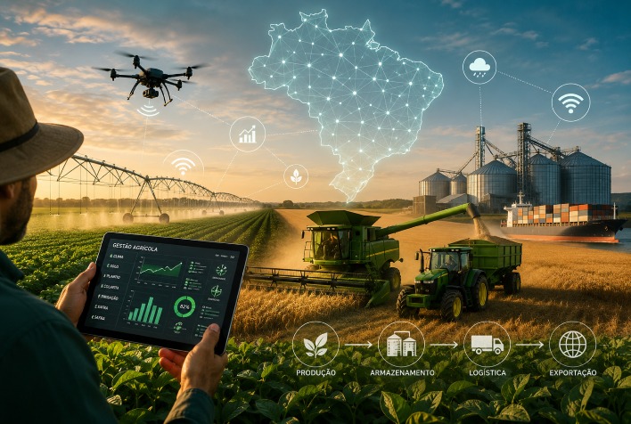 Agronegócio brasileiro se transforma com tecnologia e dados para aumentar competitividade global