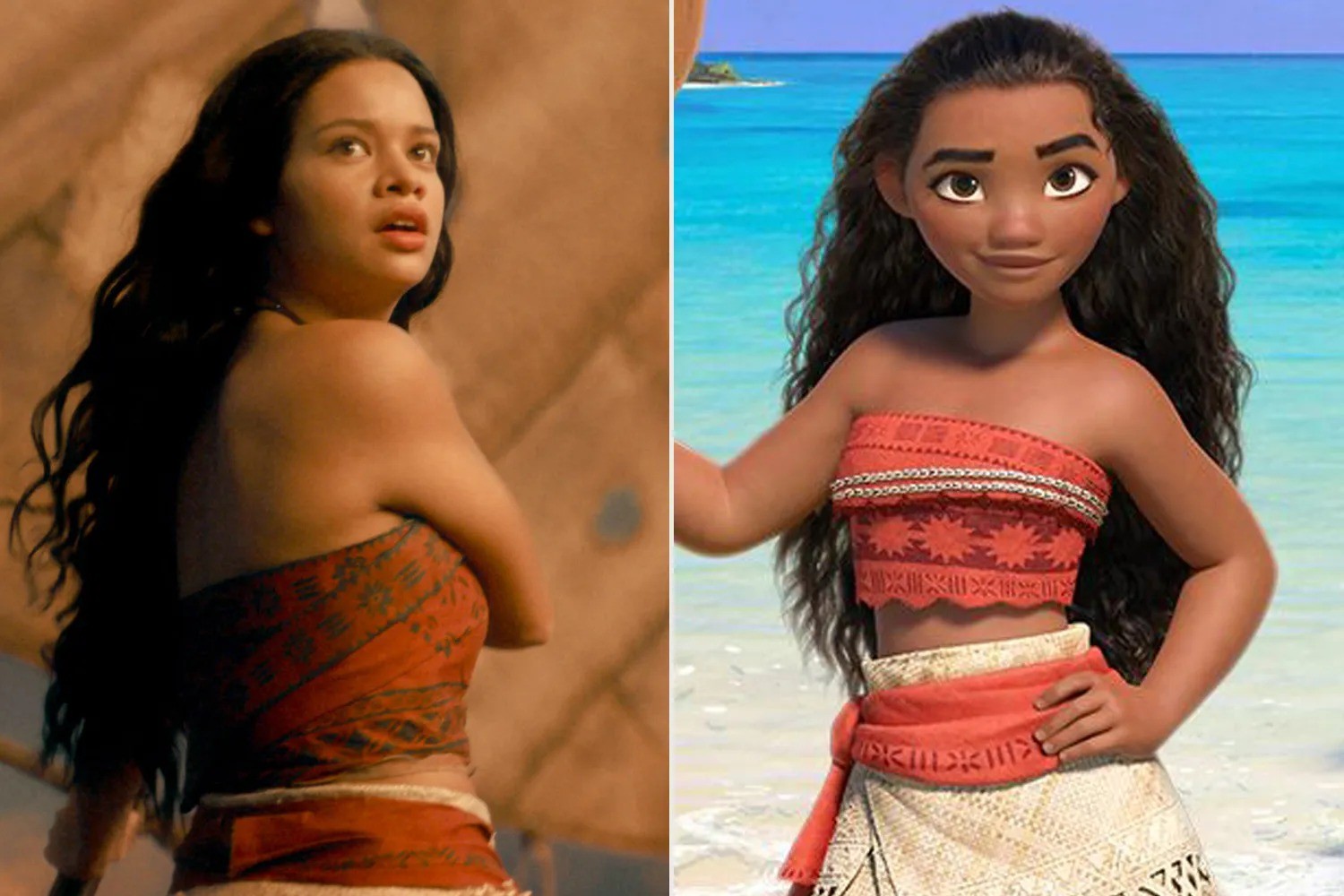 Auli'i Cravalho apoia Catherine Laga'aia antes da estreia de Moana em live-action