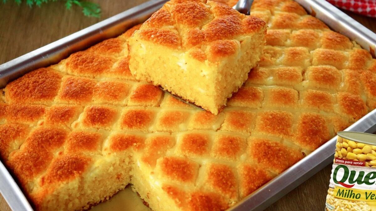 Bolo de milho de latinha: receita prática e deliciosa no liquidificador