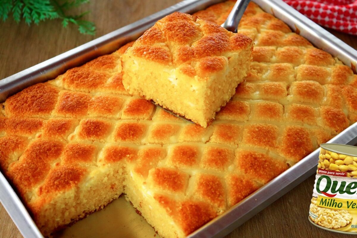 Bolo de milho de latinha: receita prática e deliciosa no liquidificador