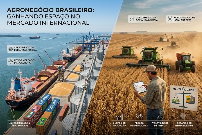 Brasil se posiciona para expandir exportações agrícolas, mas enfrenta desafios de rentabilidade