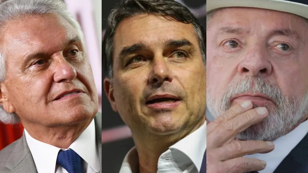 Caiado lidera 1° turno em Goiás, mas Flávio Bolsonaro supera Lula no 2° turno