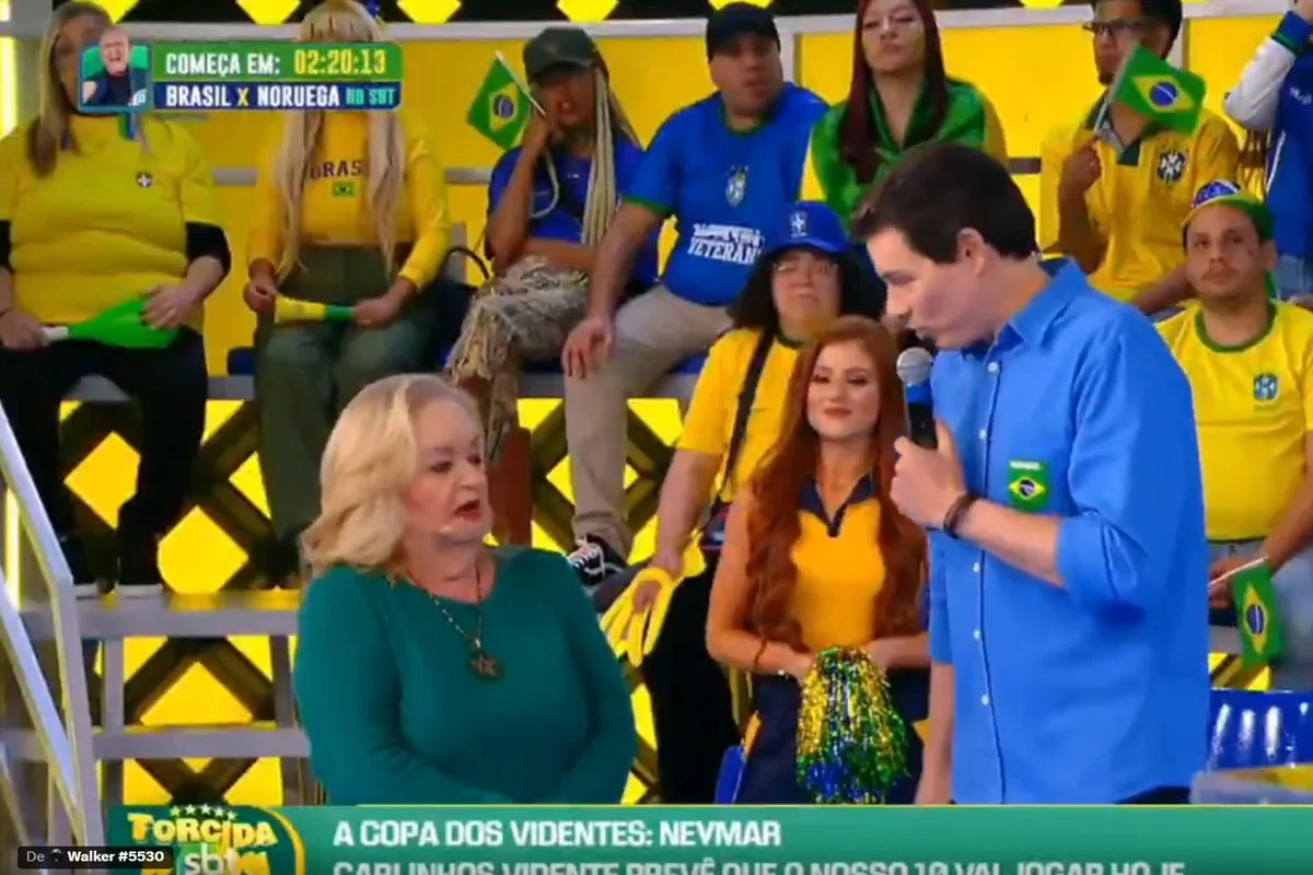 Celso Portiolli provoca vidente ao vivo sobre gol de Paquetá em jogo do Brasil