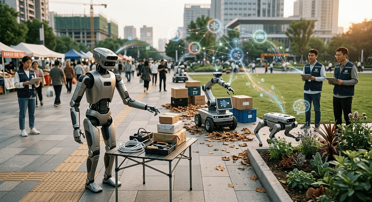 China desenvolve robôs que aprendem em ambientes reais para aprimorar IA