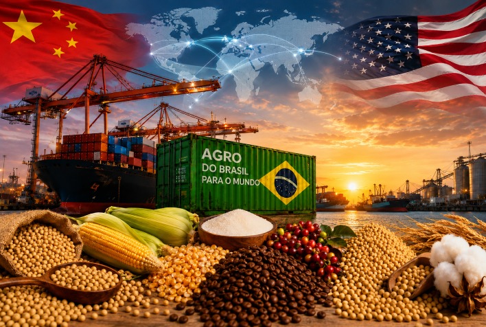 China se torna principal destino do agro brasileiro, mas EUA mantêm influência estratégica