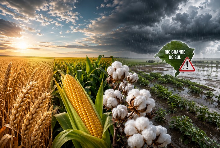 Clima favorece colheita de milho e algodão, mas chuvas preocupam no Sul