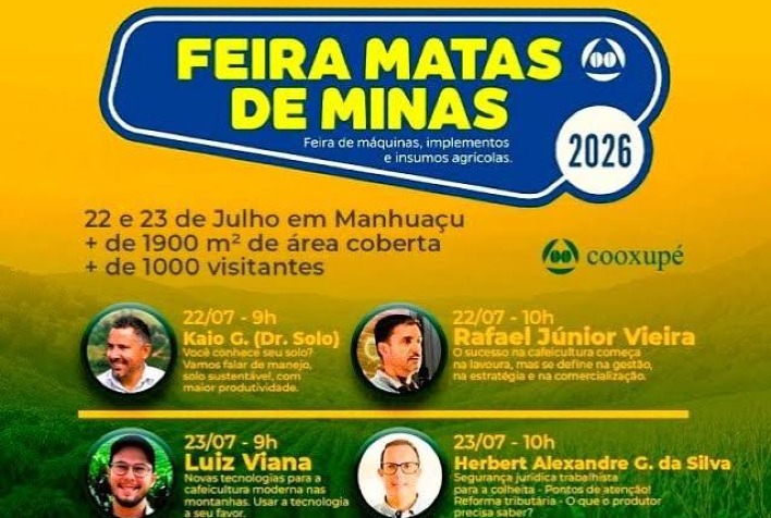 Cooxupé promove Feira Matas de Minas para impulsionar cafeicultura de montanha