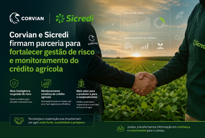 Corvian e Sicredi se unem para aprimorar gestão de risco no crédito agrícola