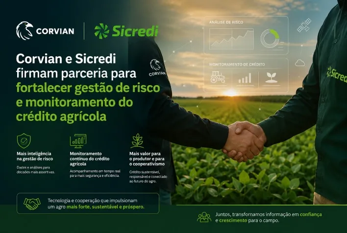 Corvian e Sicredi se unem para aprimorar gestão de risco no crédito agrícola