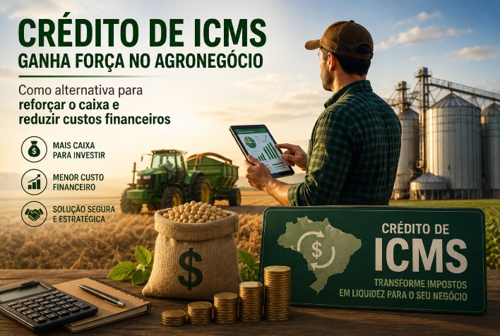 Crédito de ICMS se torna alternativa estratégica para fortalecer o agronegócio