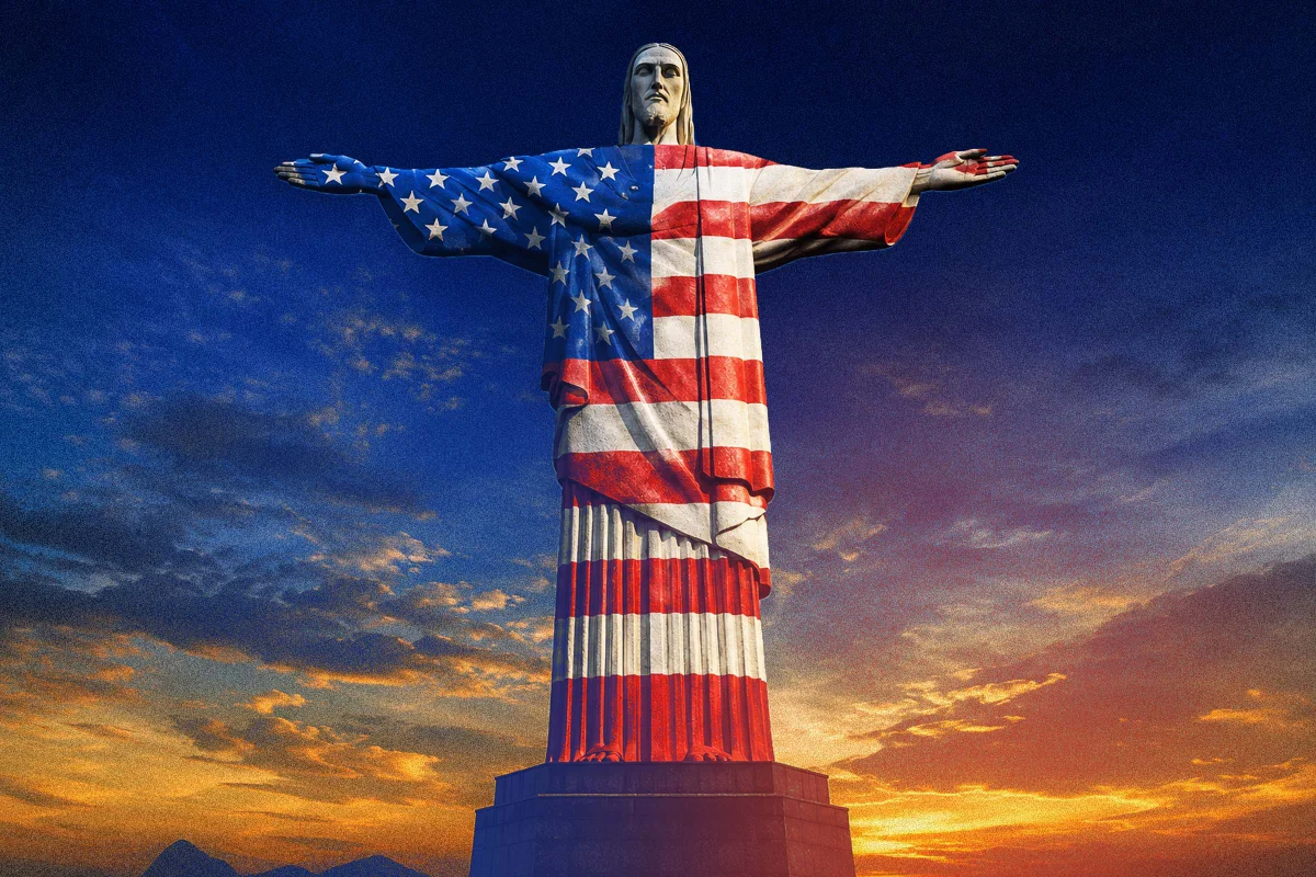 Cristo Redentor e Torre de TV iluminam-se com as cores dos EUA no Dia da Independência
