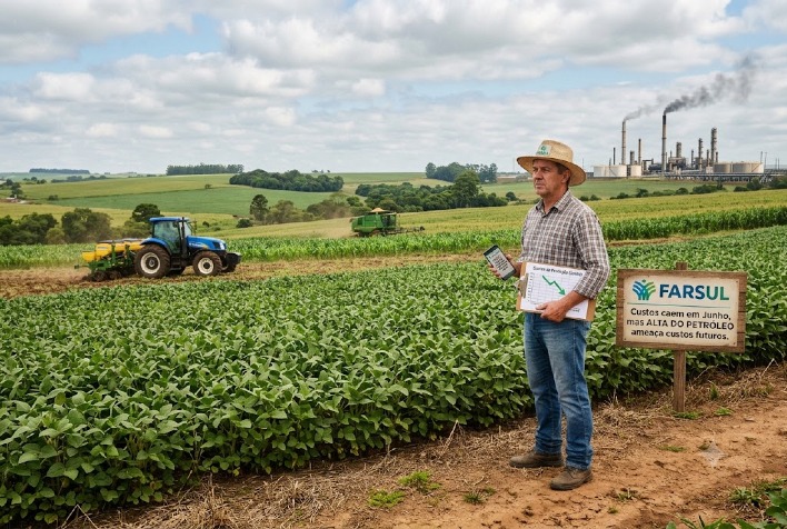 Custos de produção do agro no RS caem 1,24% em junho, mas Farsul alerta para alta futura