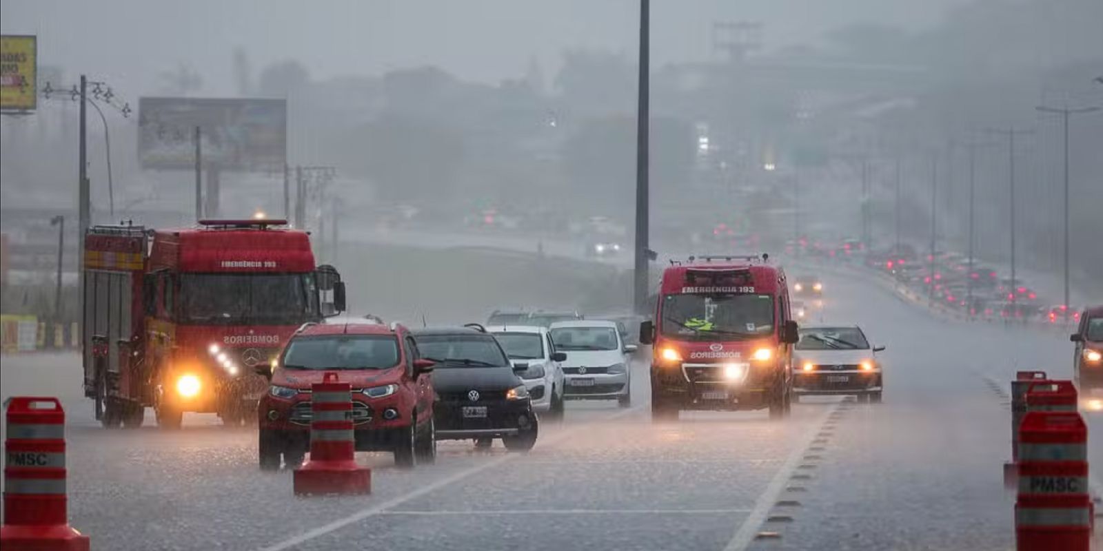 Defesa Civil alerta para temporal com risco de granizo em Santa Catarina