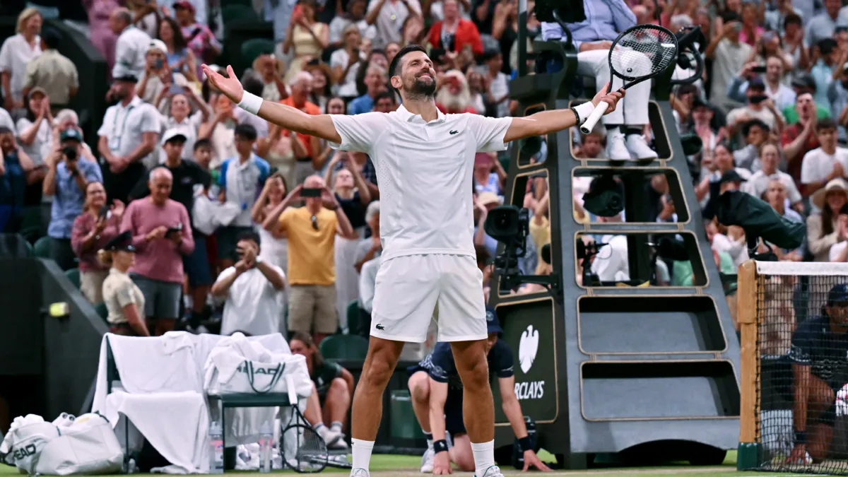 Djokovic supera Aliassime em duelo histórico e avança para semifinais de Wimbledon