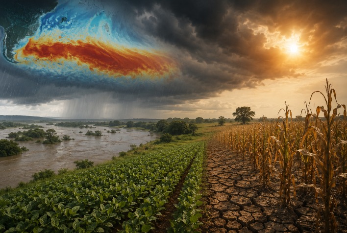 El Niño pode impulsionar produtividade de soja e milho no Sul do Brasil, diz Santander