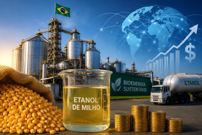 Etanol de milho atrai bilhões em investimentos e posiciona Brasil como líder em bioenergia