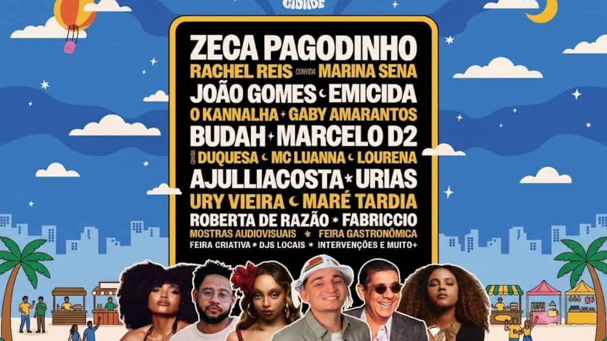 Festival Movimento Cidade 2026 traz Emicida, Zeca Pagodinho e shows inéditos em Vila Velha