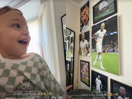 Filho de Richarlison fala "papai" e encanta em festa de aniversário em Maringá