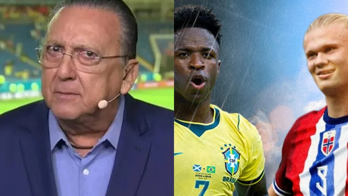 Galvão Bueno vê "encrenca" em Brasil x Noruega e aposta na vitória da Seleção