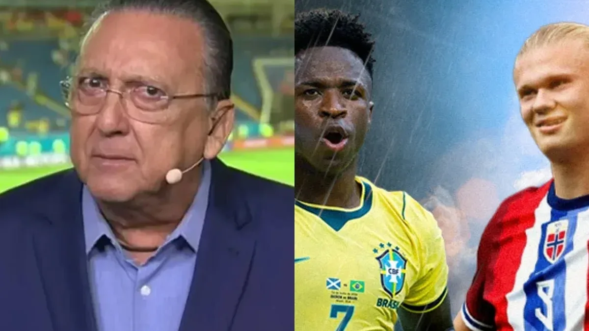 Galvão Bueno vê "encrenca" em Brasil x Noruega e aposta na vitória da Seleção