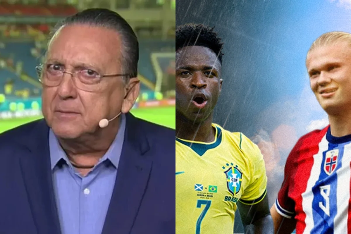Galvão Bueno vê "encrenca" em Brasil x Noruega e aposta na vitória da Seleção