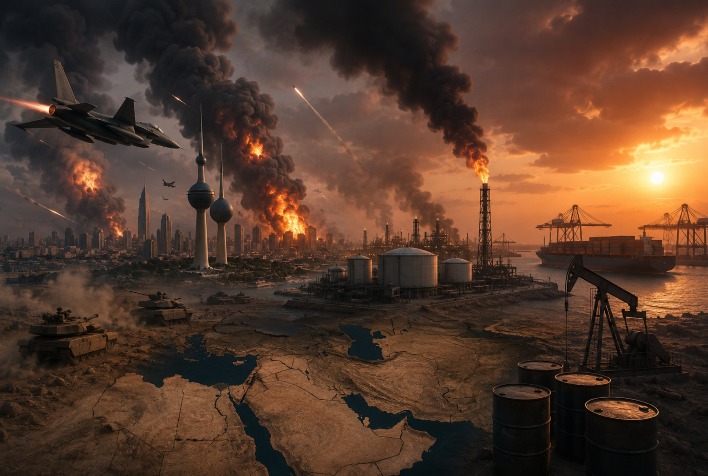 Guerra no Oriente Médio eleva preços do petróleo e preocupa mercado global