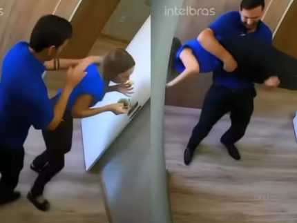 Homem vira colega de cabeça para baixo para desengasgar mulher em Itarana