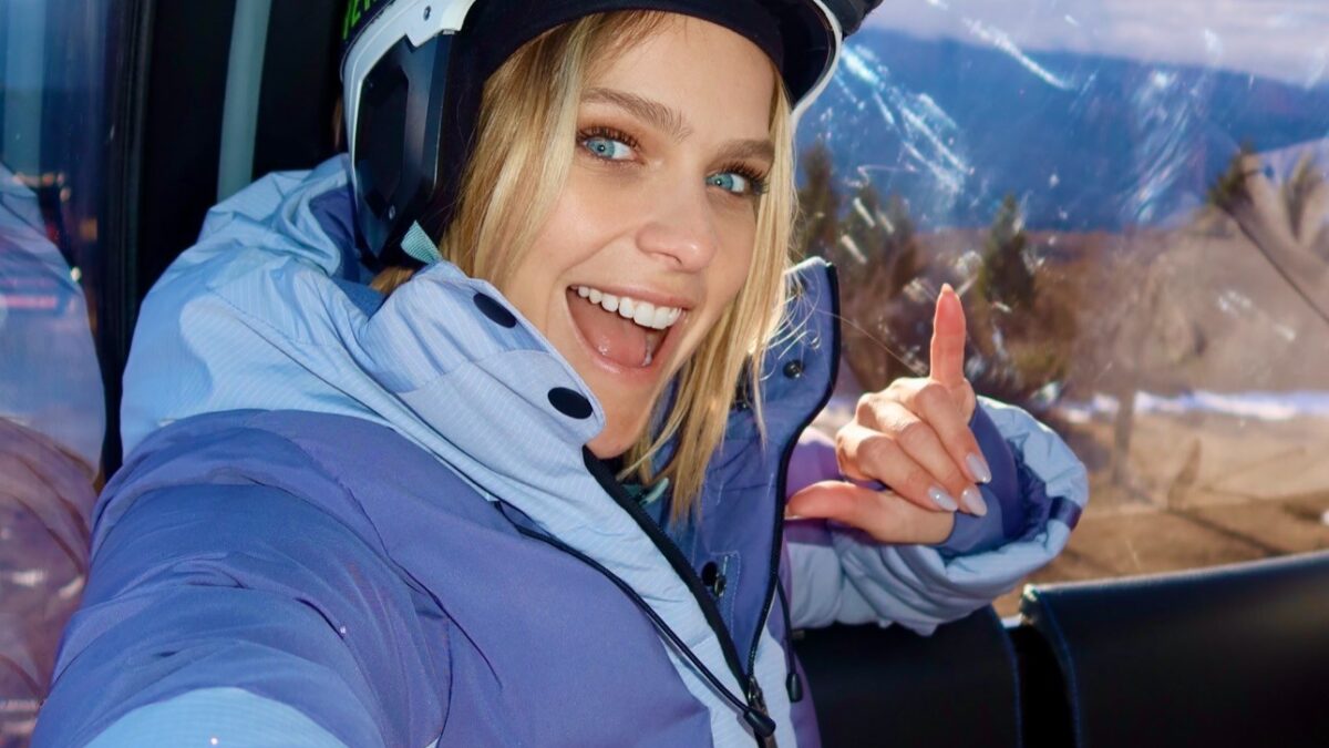Isabella Santoni estreia no snowboard em viagem à Patagônia com a família