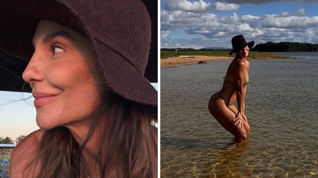 Ivete Sangalo exibe curvas de biquíni em férias no Vale do São Francisco