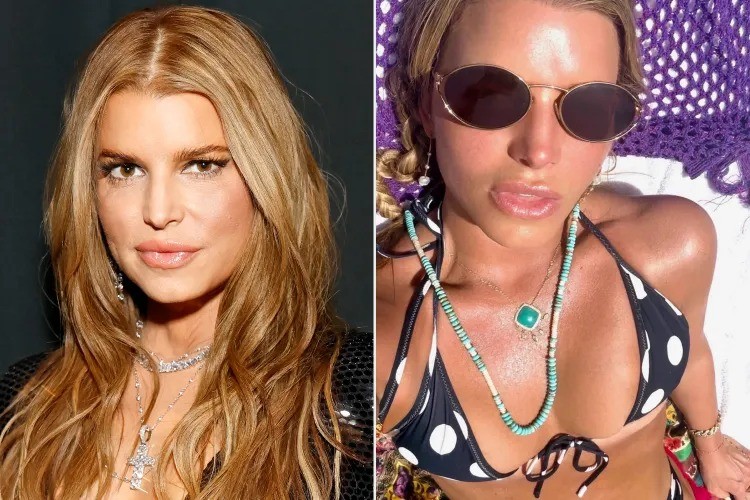 Jessica Simpson exibe boa forma de biquíni ao celebrar 46 anos nas redes sociais