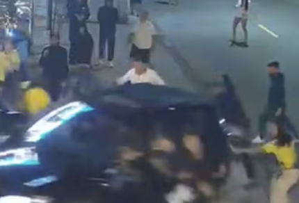 Jovem atropela grupo ao fugir de briga em evento em São Vicente, SP