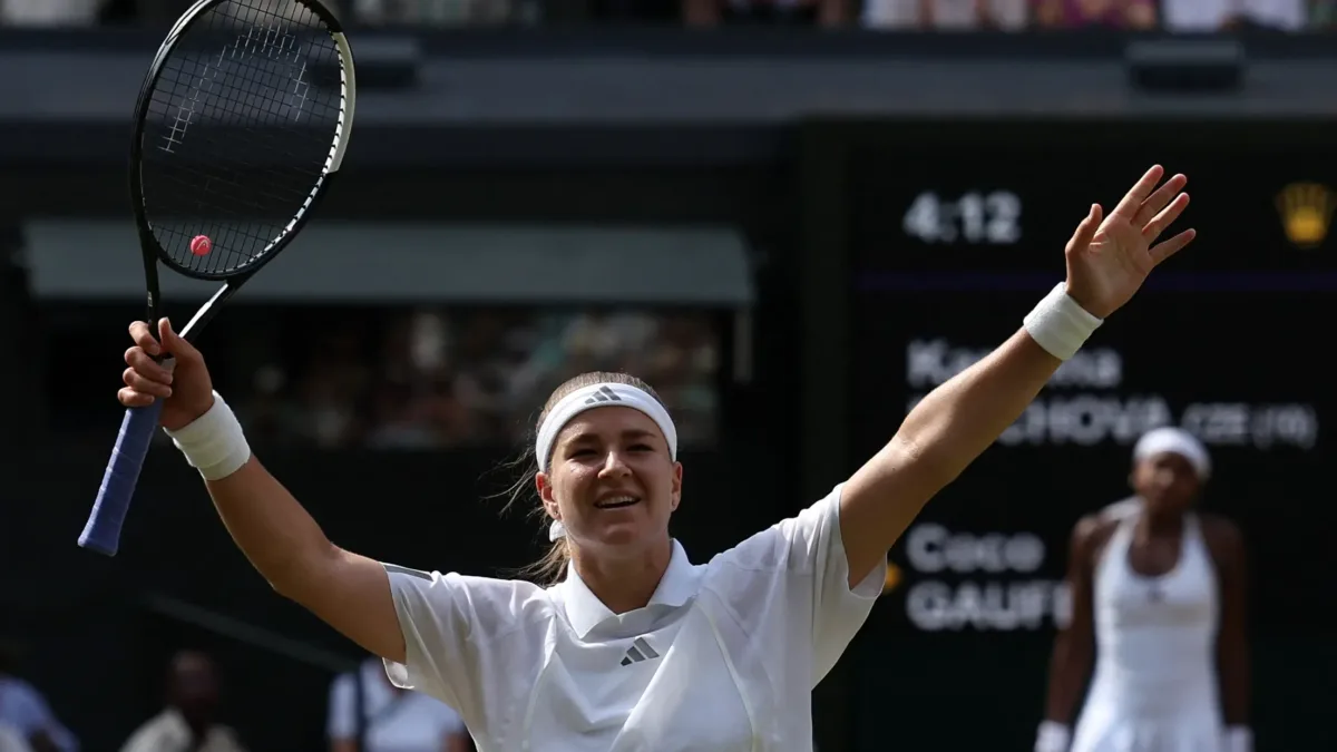 Karolína Muchová vence Coco Gauff e chega à final de Wimbledon pela primeira vez
