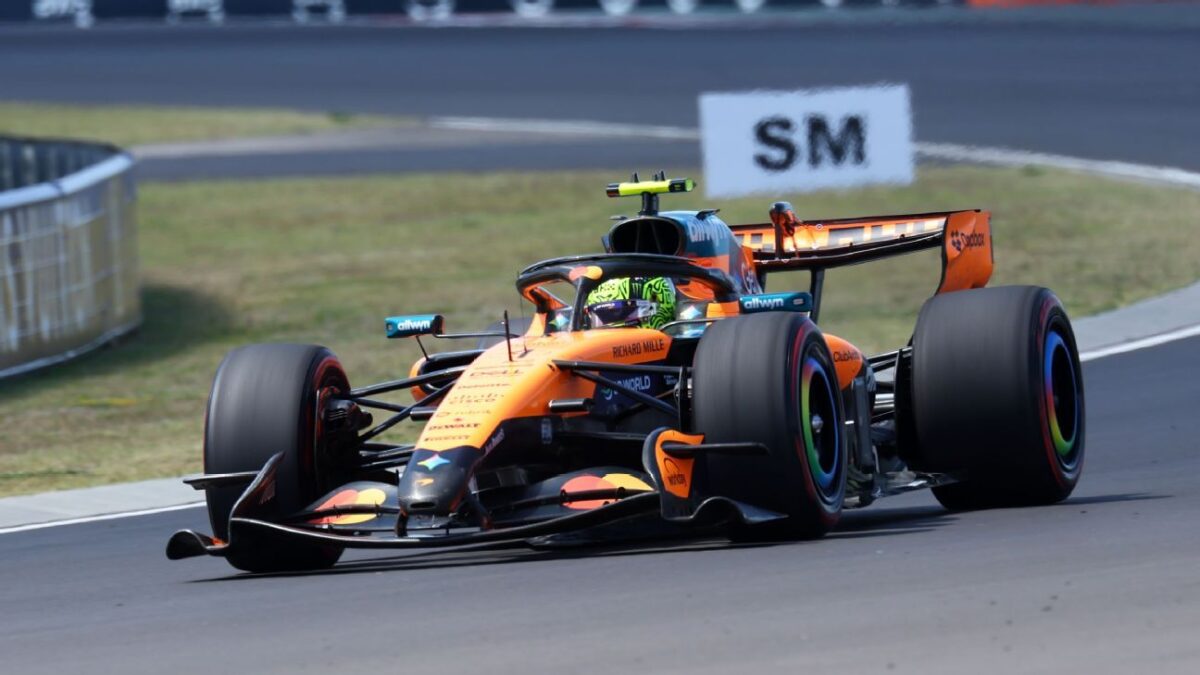 Lando Norris conquista pole position e largará em 1º no GP da Hungria de F1
