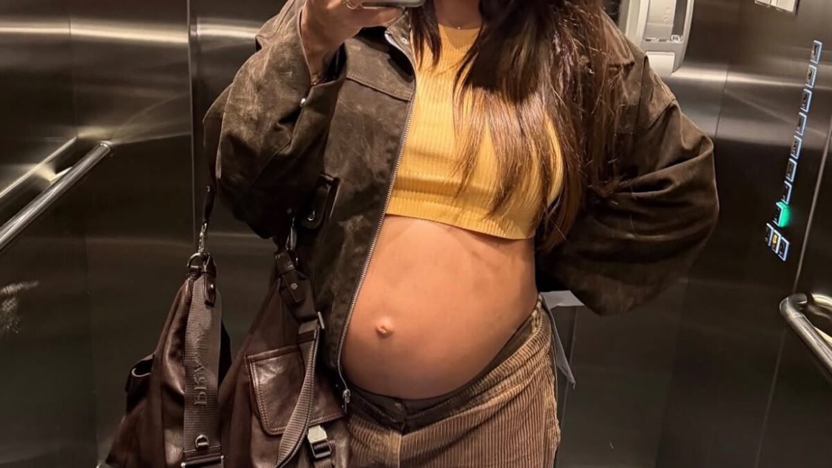 Lauana Prado exibe barrigão de oito meses e se prepara para a chegada de Dom