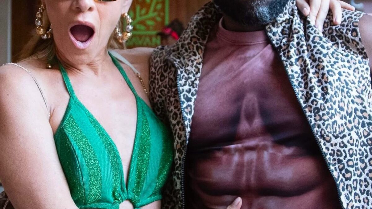 Lázaro Ramos celebra aniversário de Ingrid Guimarães com look divertido e mensagem carinhosa