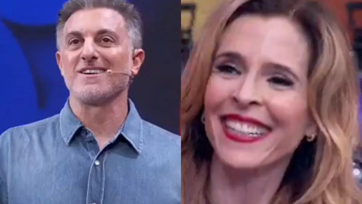 Luciano Huck confunde nome de novela de Deborah Evelyn ao vivo no Domingão
