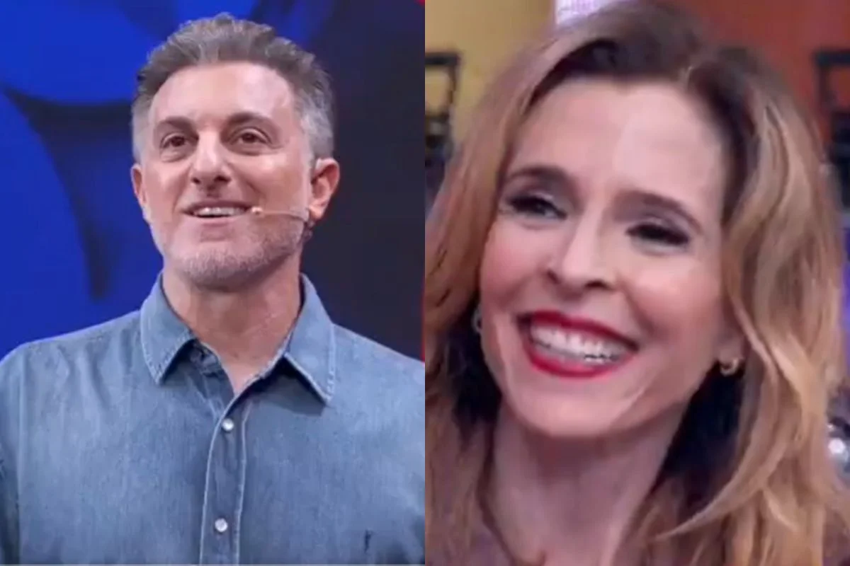 Luciano Huck confunde nome de novela de Deborah Evelyn ao vivo no Domingão