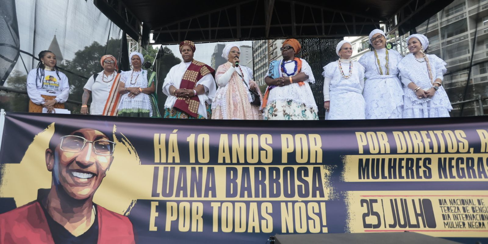 Marcha das Mulheres Negras em SP homenageia Luana Barbosa e clama por justiça