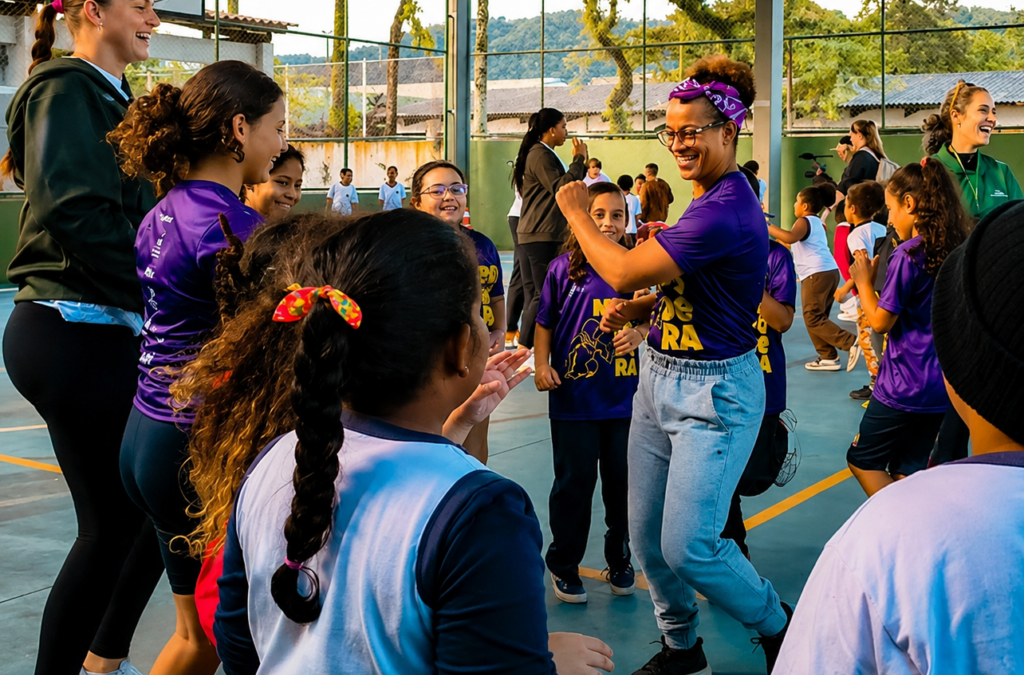 Mempodera e VOLeaders Academy promovem intercâmbio cultural entre Brasil e EUA em Cubatão