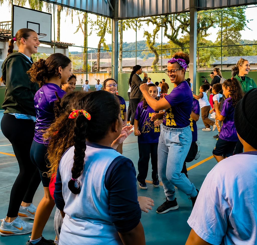 Mempodera e VOLeaders Academy promovem intercâmbio cultural entre Brasil e EUA em Cubatão
