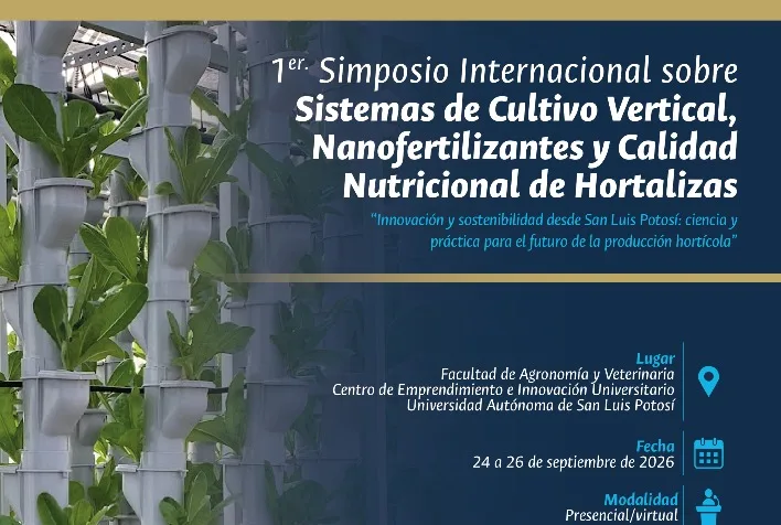 México sediará simpósio sobre agricultura vertical e nanofertilizantes em setembro de 2026
