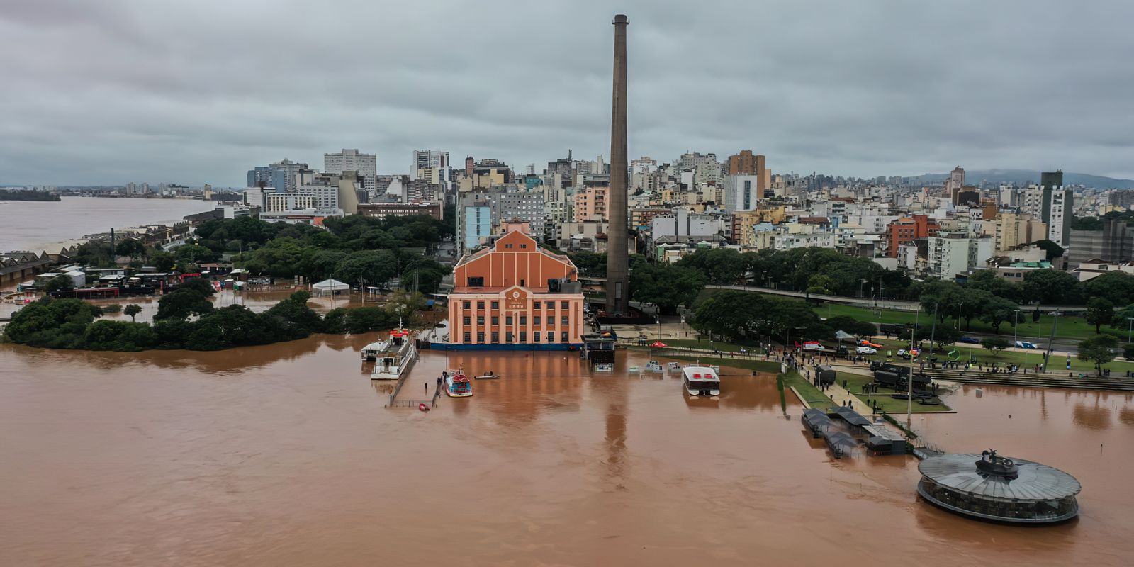 Rio Guaíba pode atingir cota de alerta em Porto Alegre até sexta-feira