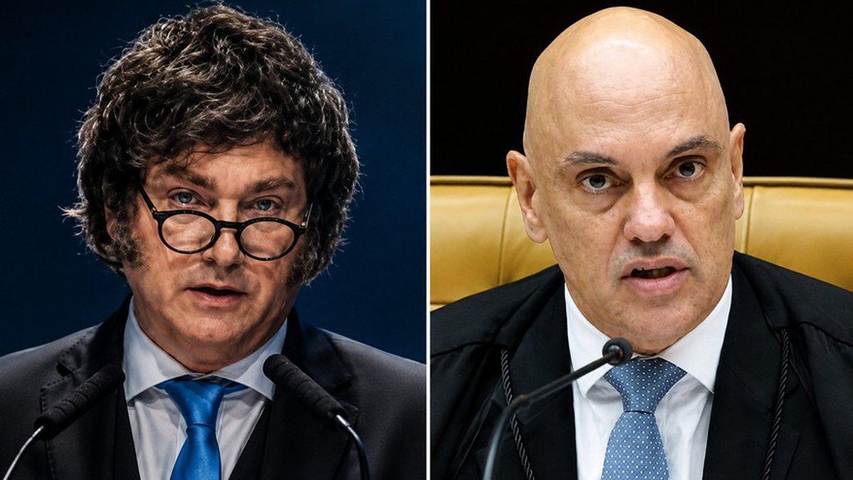 STF repudia ofensa de Milei a Alexandre de Moraes durante convenção do PL