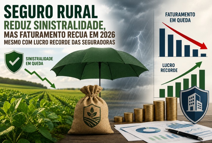 Seguro rural registra queda de faturamento em 2026, mas melhora sinistralidade
