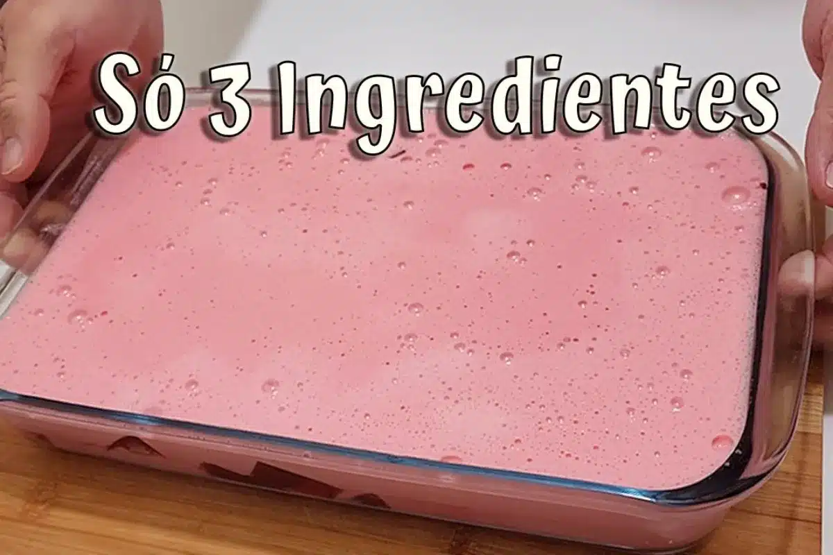 Sobremesa de 3 ingredientes no liquidificador promete praticidade e sabor em casa