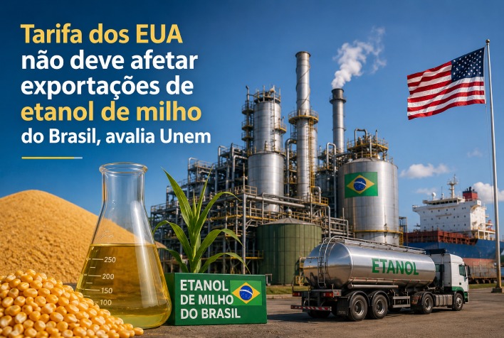 Tarifa dos EUA não deve impactar exportações de etanol de milho do Brasil, diz Unem
