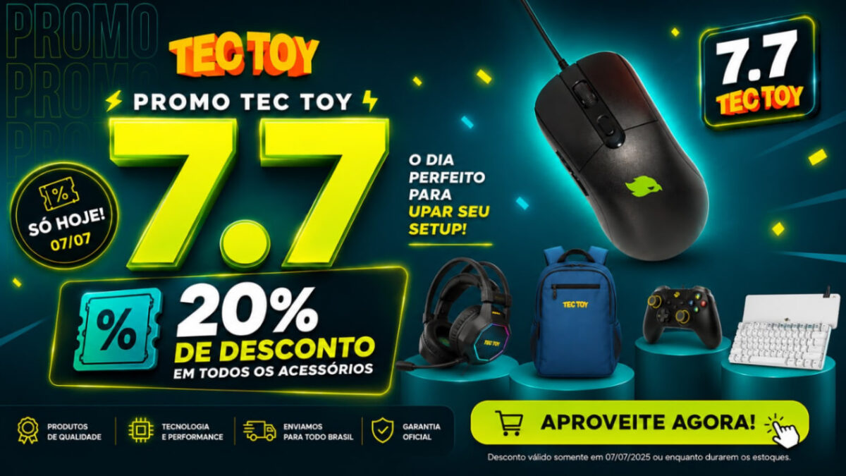 Tec Toy oferece 20% de desconto em acessórios Zeenix no dia 7 de julho