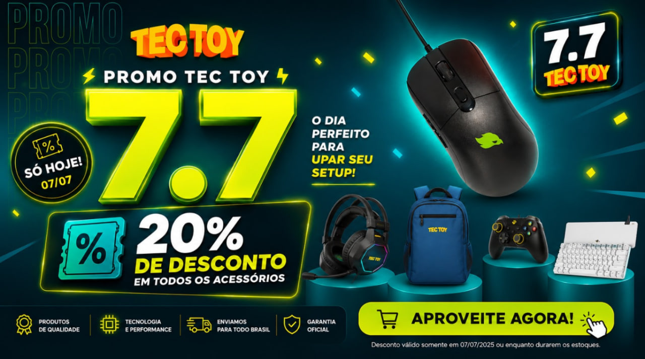 Tec Toy oferece 20% de desconto em acessórios Zeenix no dia 7 de julho
