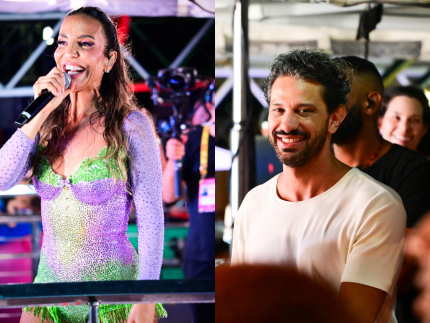 Thiago Maia acompanha Ivete Sangalo em festival em Fortaleza e demonstra paixão